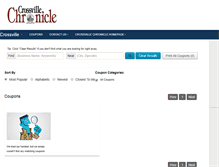 Tablet Screenshot of coupons.crossville-chronicle.com